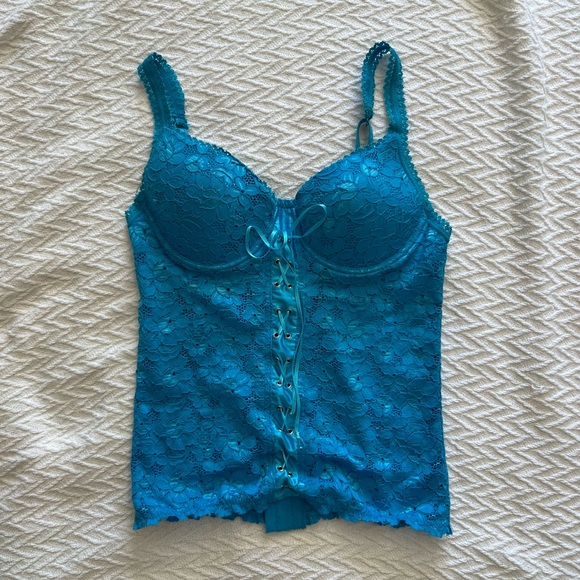 Amazing y2k lace up corset top size medium - Picture 3 of 7
